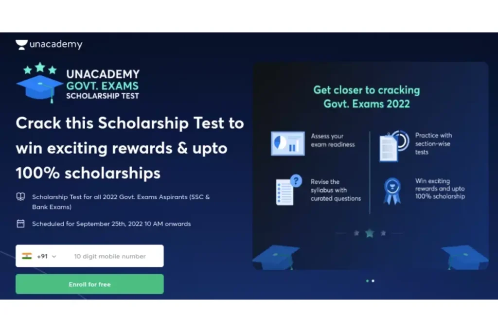 Unacademy Scholarship Exam 2023