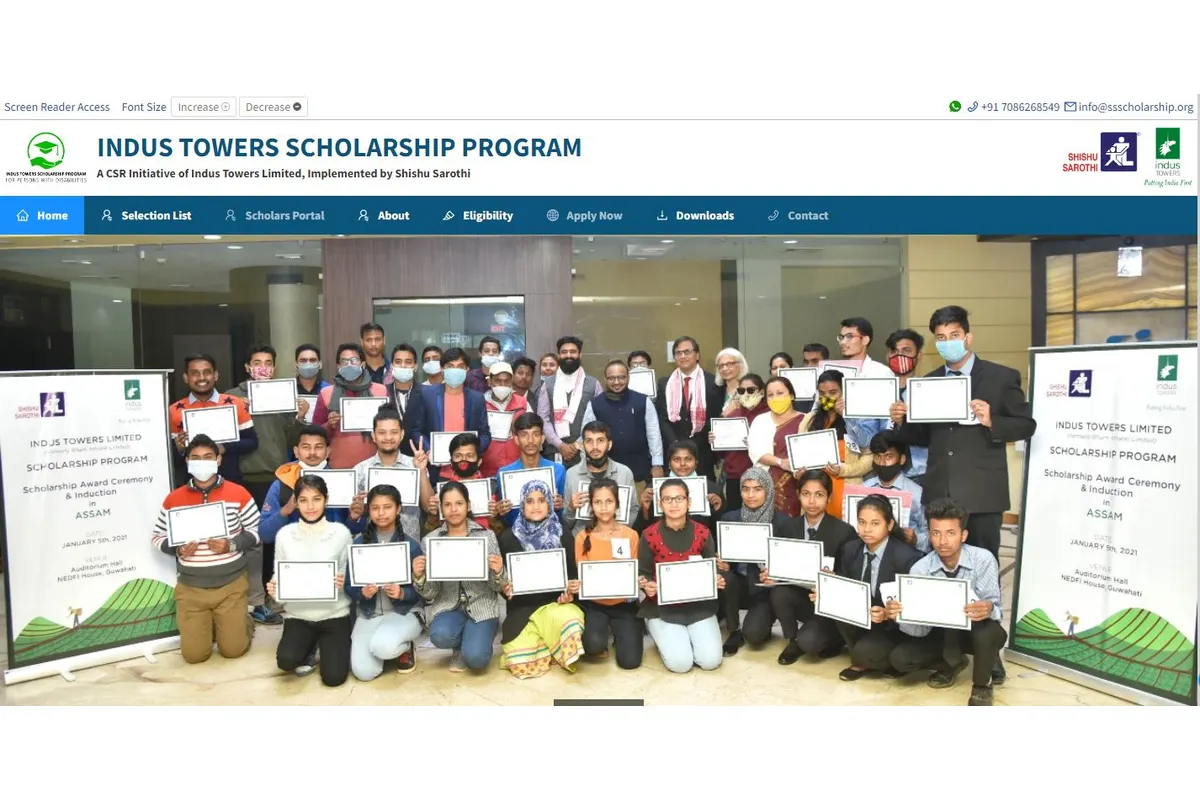 Indus Towers Scholarship 2023 online Application